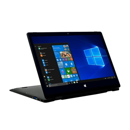 EVOO 11.6&quot; Convertible Touchscreen Laptop - Elite Series, Windows 10 S, Windows Hello (Fingerprint Scanner), Windows Ink, (Smart Stylus Included), Cortana, Micro HDMI, Black