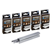 Bostitch Office Premium Standard Staples, 1/4" Length, High-Carbon Steel, 5000 Per Box, 5-Pack