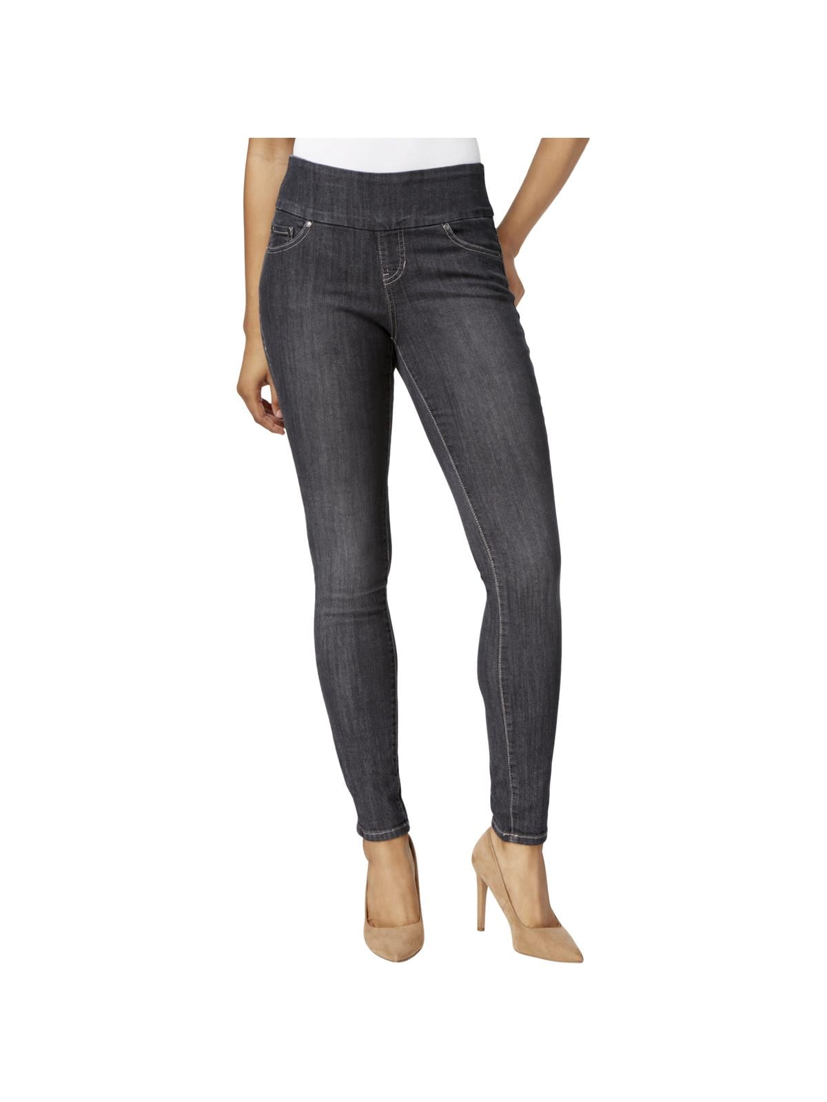 gray pull on jeans