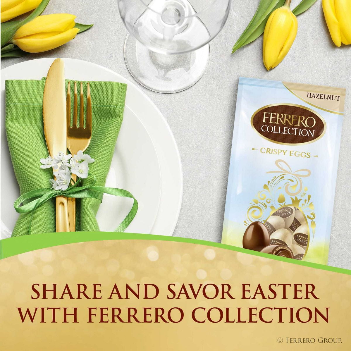 Ferrero Rocher Easter Hazelnut Eggs - 3.5oz/10ct - Pack of 2
