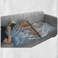 thumbnail image 6 of Boston Soft Flannel Fleece Blanket, Business Travel and Tourism Concept with Modern Buildings with Reflection in Water, Cozy Plush for Indoor and Outdoor Use, 50" x 70", Multicolor, by Ambesonne, 6 of 6