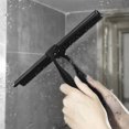 thumbnail image 5 of High Quality 10 Inch Shower Squeegee Stainless Steel Window Bath Squeegee Window Cleaner Wiper Mirror Car Glass Hook black, 5 of 5