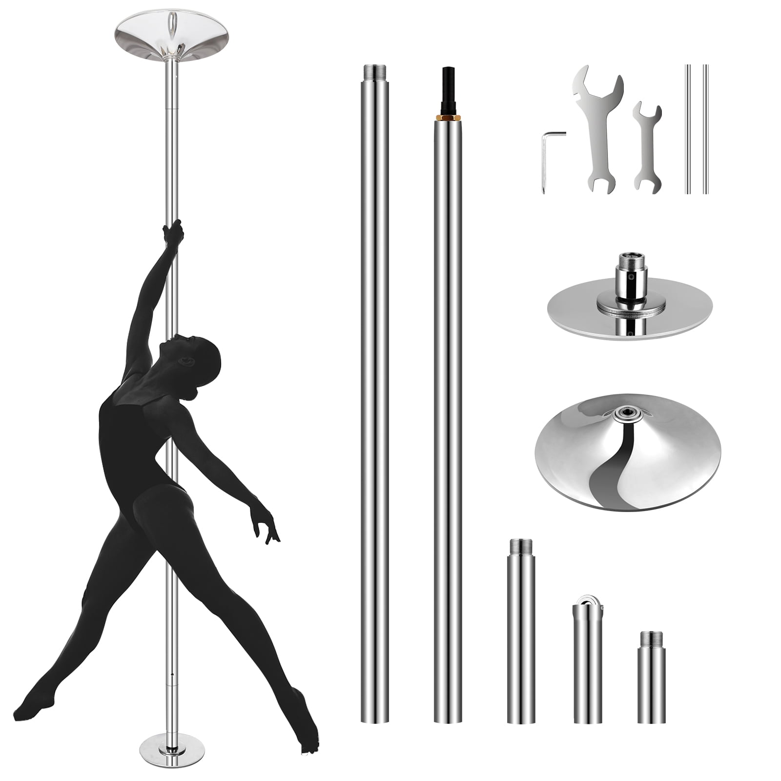 Amzdeal 45mm Stripper Dance Pole for Home Club Party Gym