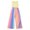 Yellow, variant on Hiijoy Big Girls Summer Outfits Crop Tank Top with Rainbow Pleated Pants, Sizes 9-10Y