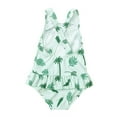 thumbnail image 6 of REDARER Baby Girl Swimsuit Floral Sleeveless 1 Piece Bathing Suit Bikini Tankini Swimwear with Hat,Girls Swimsuit,7-8 Years, 6 of 8