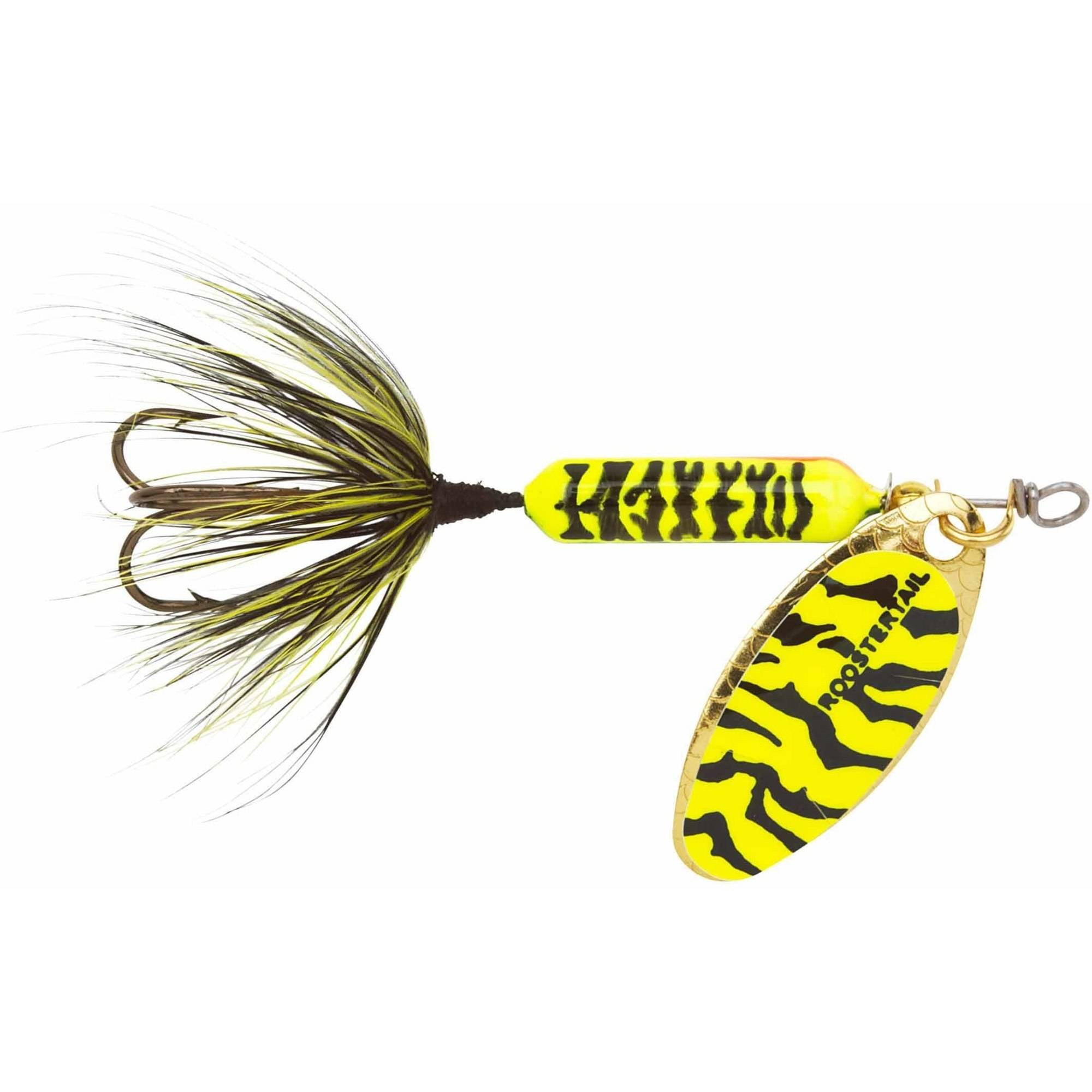 Lot 3 206 Yakima 1/16oz Original Rooster Tail Yellow Coachdog Fishing Lure 