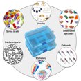 thumbnail image 5 of 2 Pcs Adjustable Small Removable Clear Plastic Jewelry Organizer Divider Storage Box Jewelry Earring Tool Containers, 5 of 5