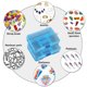 thumbnail image 5 of 2 piezas de organizador de joyas de plástico transparente extraíble y ajustable, pequeño, caja de almacenamiento, contenedores de herramientas para aretes y joyas, 5 of 5