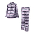 thumbnail image 2 of Richie House Women's Cotton Print Fleece Two-piece Pajama RHW2790-A-S, 2 of 7