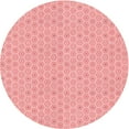thumbnail image 1 of Ahgly Tapis Rond Lavable en Machine Intérieur Transitionnel Rouge, 6 Pieds Rond, 1 of 7