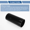 thumbnail image 4 of Unique Bargains 1 Pcs 80mm/3.15" ID 200mm/7.87" Length 0° Black Car Silicone Hose Coolant Hose Universal, 4 of 7