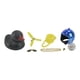 thumbnail image 4 of Pato Decorativo Negro Con Casco Cromado Azul, 4 of 4