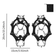 thumbnail image 2 of Crampones Para Raquetas De Nieve, Tacos Negro L 26cmx15cm, 2 of 8
