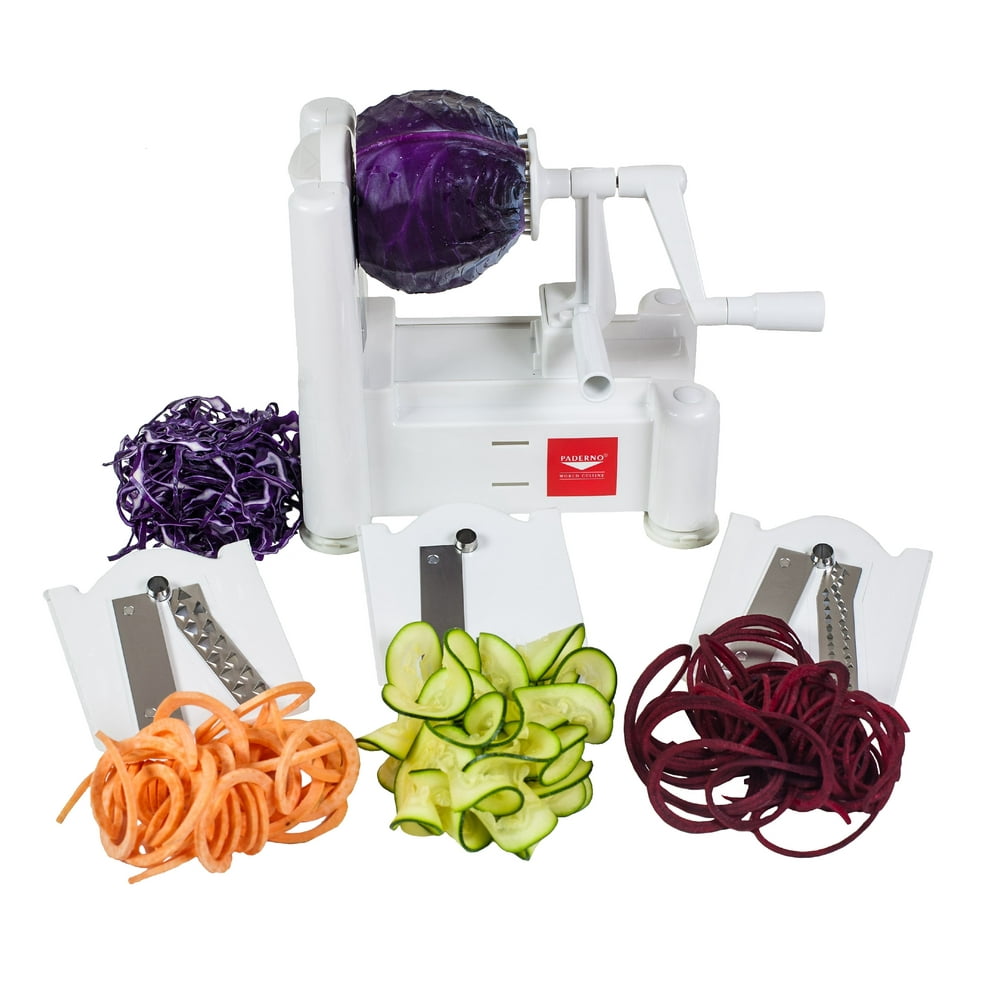 Paderno World Cuisine Spiral Vegetable Slicer, L 9 1/2" x W 5 3/8" x H