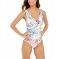 thumbnail image 2 of Ralph Lauren WHITE Captiva Paisley Tummy-Control One Piece Swimsuit, US 10, 2 of 4