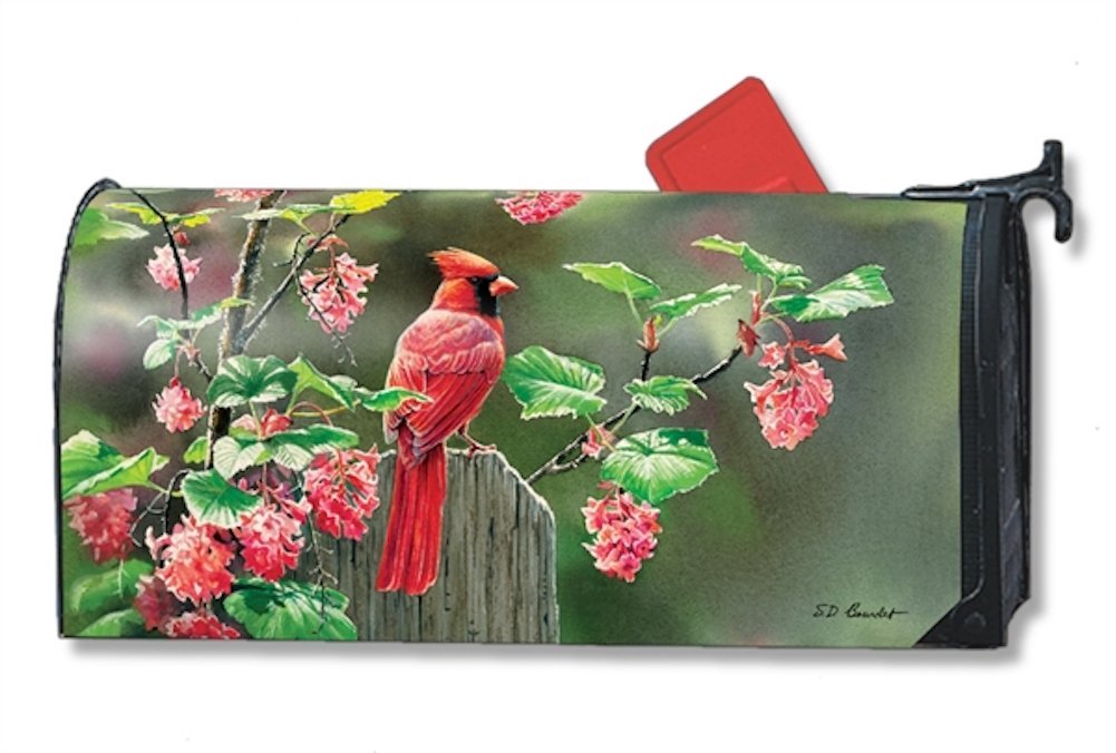 Cardinal Beauty Mailbox Cover LARGE SIZE, Cardinal Beauty