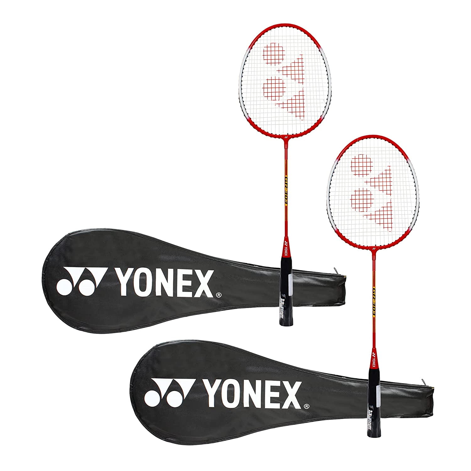 +free shipping Set of 2 Yonex GR 303 Badminton Racquet Combo 