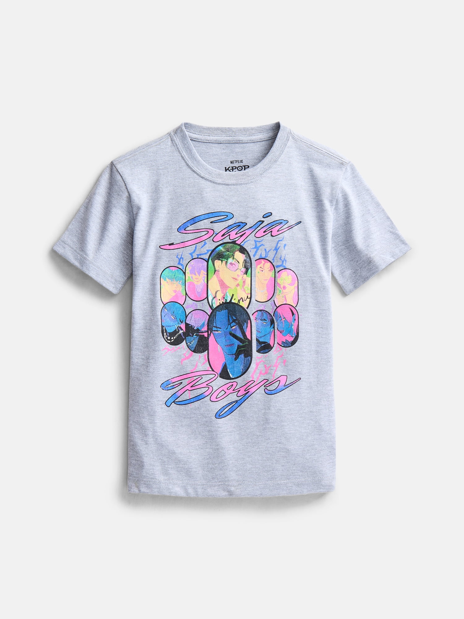K Pop Boys Graphic Tee with Short Sleeves, 3-Pack, Sizes XS - 2XL