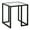 Blackened Bronze, variant on Evelyn&Zoe Oscar 20" Wide Square Side Table, Brass