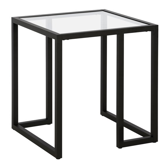 Evelyn&Zoe Oscar 20" Wide Square Side Table, Blackened Bronze