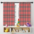 thumbnail image 5 of Blackout Kids Curtains,Red Black White Checkerboard Checkered Pattern Childrens Insulated Curtains Set Of 2,Bedroom Essentials,Toddler Room Decor 42"x54", 5 of 5