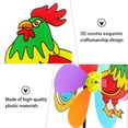 thumbnail image 2 of WRISTBIQUE 3pcs Interactive Windmill Rooster Shape Plastic Assorted Color for Festive Atmosphere, 2 of 8