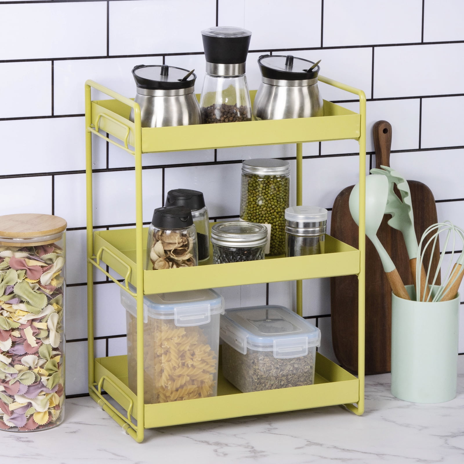 Under Sink Organizer, 3 Tier, Bathroom Standing Rack, Bath Collection