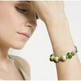 thumbnail image 2 of Bracelet pour Femmes Bracelet en Céramique Perle Bracelet Réglable Bracelet à Revers, 2 of 7