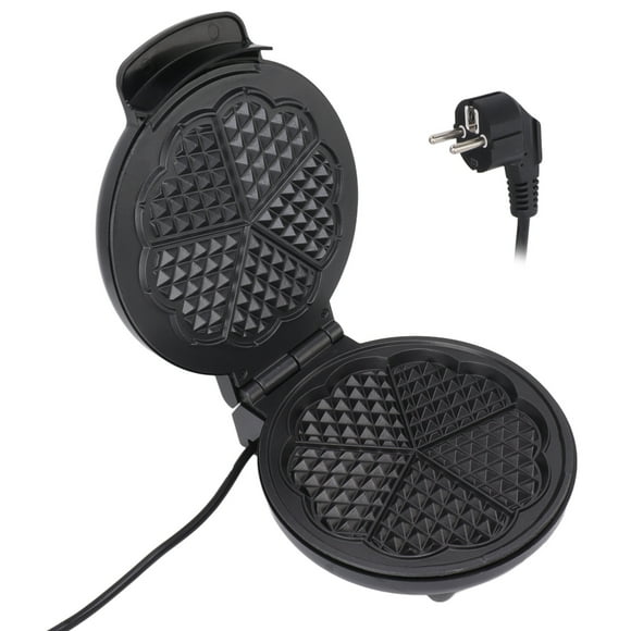 FYBTO Double Sided Flip Waffle Machine Home Cake Machine Multifunctional Mini Waffle Making Machine Black-090502