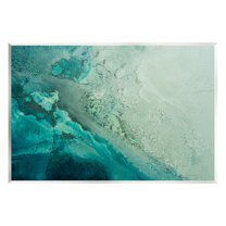 Stupell Industries Aerial View Tide Pool Landscape Painting Unframed Art Print Wall Art, 15 x 10