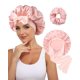 thumbnail image 1 of Gorro de seda CHLINS 100% morera para mujer con pelo rizado, 1 of 7