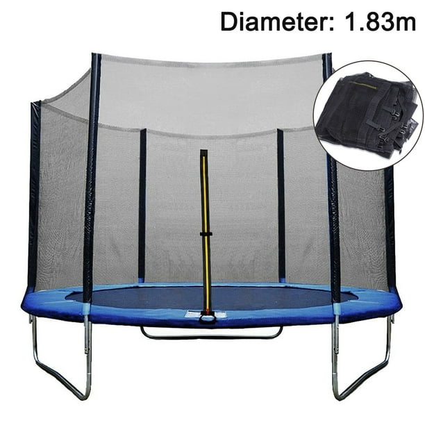 Filet de sécurité pour trampoline - Filet de protection pour enceinte de  remplacement, Filet de sécurité en polyéthylène à 6 pôles Filet de sécurité  anti-chute pour tapis de saut 