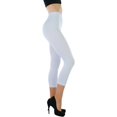 thumbnail image 6 of ToBeInStyle Womens Capri Length Wide Waistband Seamless Lightweight Stretch Leggings, 6 of 7