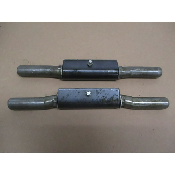 (2) Trailer Ramp Door Hinges / Weld On / 1" x 10" / Grease Fitting / 9