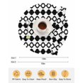 thumbnail image 6 of 13 Inch Round Placemats Set of 4, Bohemia Non Slip Heat Insulation PP Table Mats, Retro Abstract Geometric Pattern Boho Black Washable Place Mats for Kitchen Dining Party Table Decor, 6 of 7