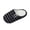 Black, variant on Women Horizontal Striped Woven Closed Back Mule House Slippers, Fluffy Plush Interior, Moderate Cushioned Footbed, Flexible Anti Slip Outsole, Minimalist Striped Silhouette for Year,Red 5.5
