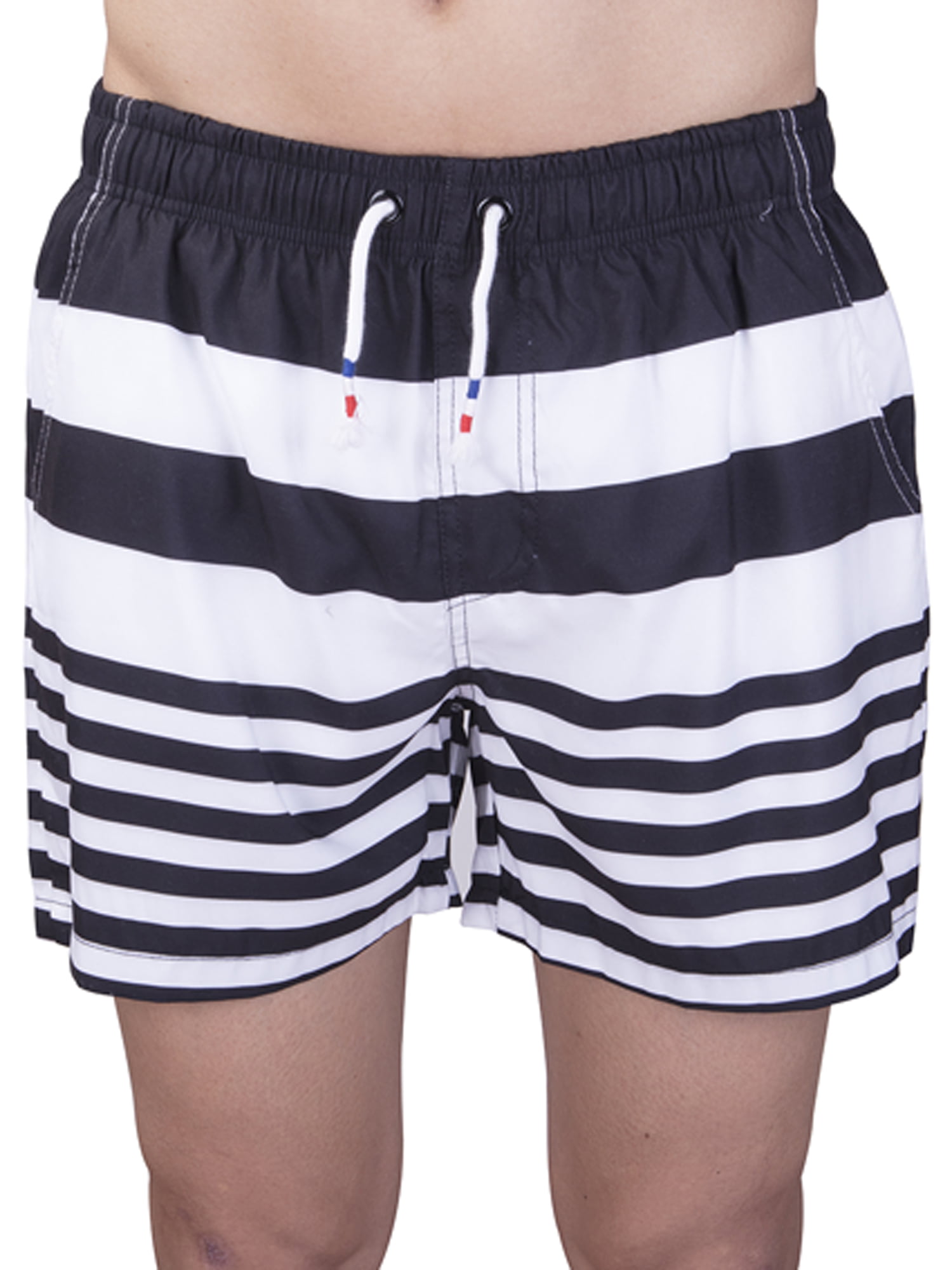 Abstract Stripes Dots Womens Sport Beach Swim Shorts Board Shorts Swimsuit with Mesh Lining 
