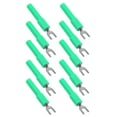 thumbnail image 2 of Fork Spade Wire Connectors U Type Wire Connector Fork Wire Connector 10pcs 4mm Fork Spade Wire Connectors U Type Electrical Crimp Terminal For Testing Multimeter, 2 of 8