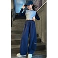 thumbnail image 4 of Girls Winter Jogger Pants Flared Leg Athletic Casual Wear Warm Curved Hem Trousers For Youth Teens Kids Outfit Tween Kids Summer Soft Comfy Cute Teen Basic Pants, 4 of 5