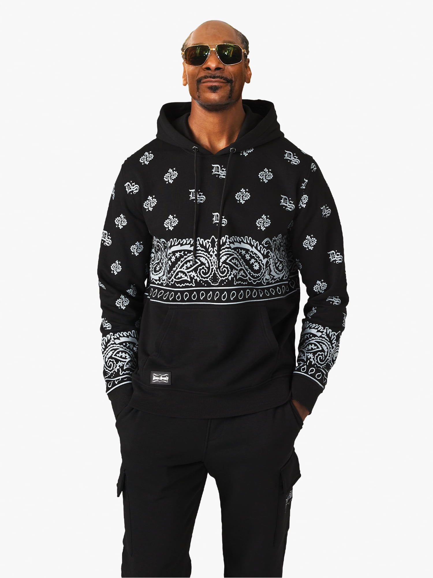 Dogg Supply by Snoop Dogg Men's Paisley Patches Swim Trunks, 7" Inseam, Sizes S-3XL