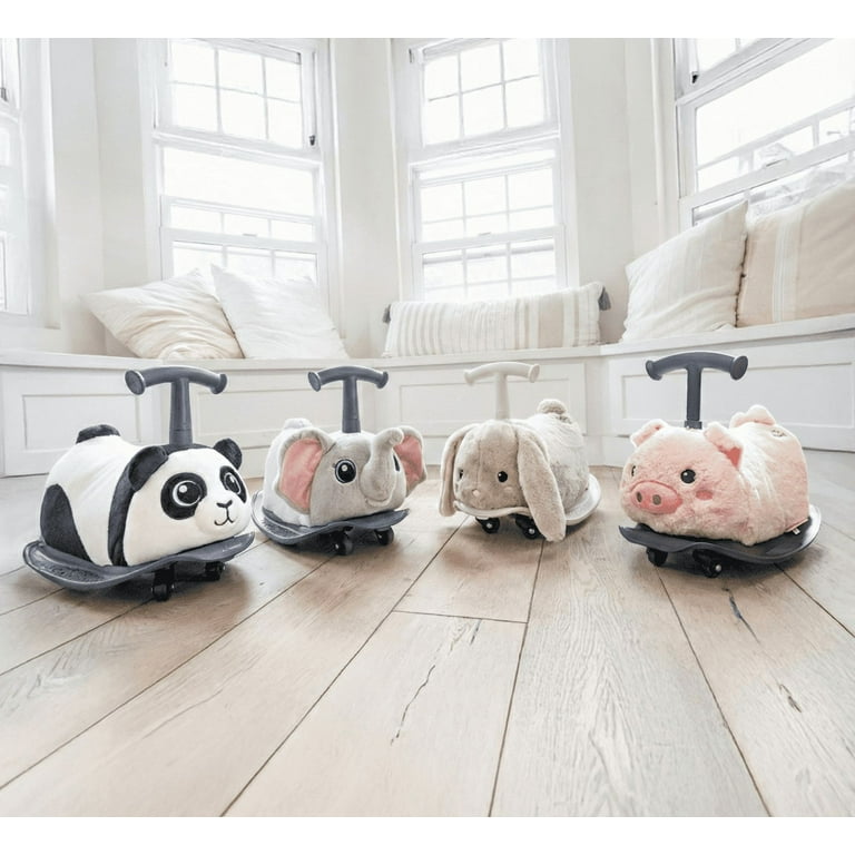 Yvolution My Buddy Roller 2-in-1 Panda Plush Ride-On Toy, Rocker