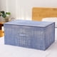 thumbnail image 1 of Caja de almacenamiento plegable grande de tela no tejida, caja de almacenamiento de ropa interior, edredones, caja de almacenamiento, caja de archivo para el hogar, 1 of 5