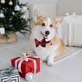 thumbnail image 3 of 2 Pack Christmas Dog Collar, Classical Buffalo Plaid Dog Collars with Removable Bow Tie, Adjustable, 3 of 5