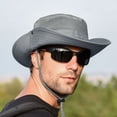 thumbnail image 1 of Foldable Hole Men's Wide Hat Mesh Ponytail Sun Hats Cap Baseball Caps, 1 of 4