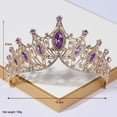 thumbnail image 2 of Dalrosia Tiara and Crown for Women Crystal Queen Crowns Rhinestone Princess Tiaras for Girl Bride Wedding Hair Accessories for Bridal Birthday Party Prom Halloween Cos-play Costume Christmas, 2 of 5