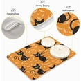 thumbnail image 4 of Dish Drying Mat, Halloween Black Cat Microfiber Kitchen Dish Pads Super Absorbent Dish Drainer Mat Fast Drying Heat-resistant Drying Mat for Kitchen Counter, 18"x24", 4 of 7