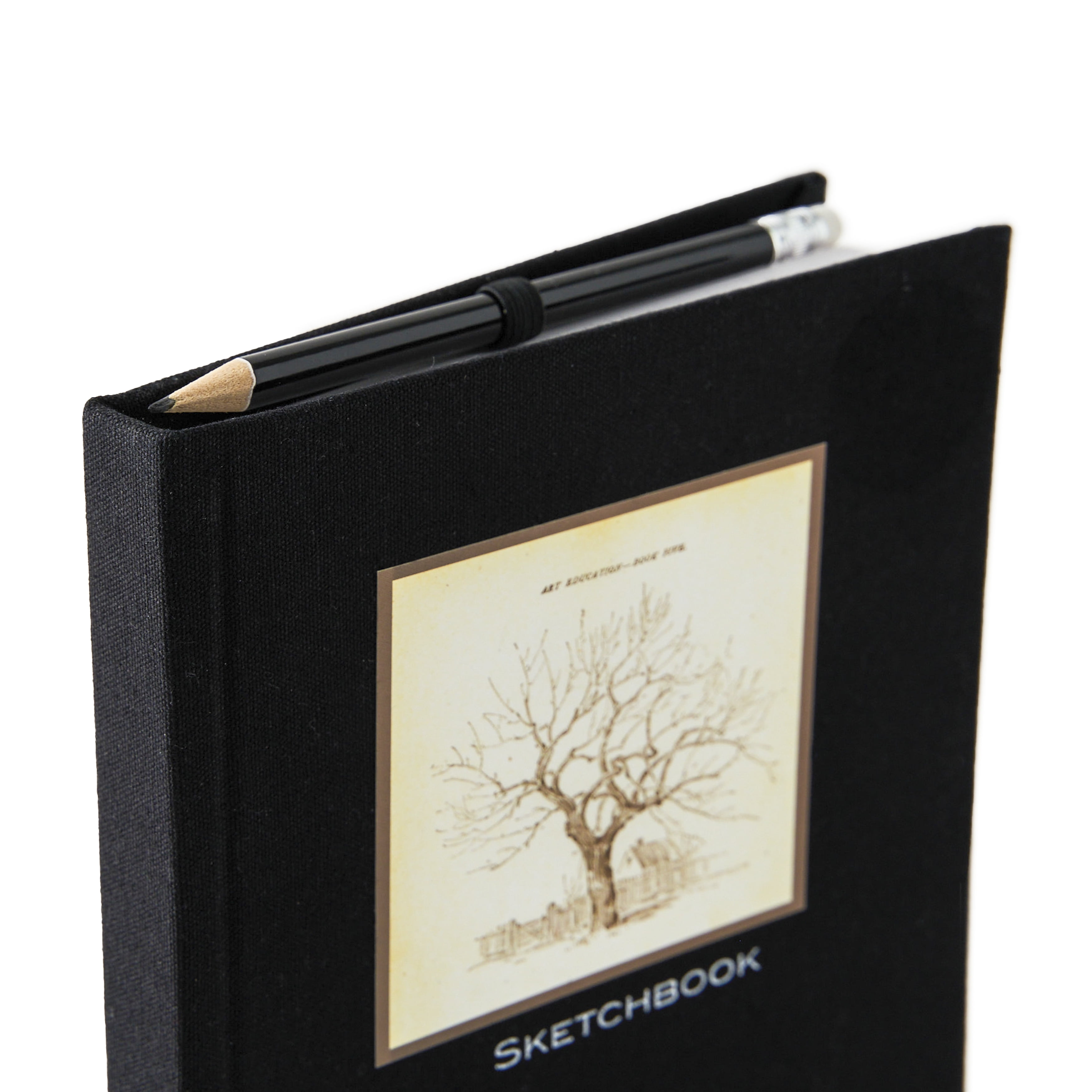 Artist's Loft Black Tree Hardbound Sketchbook - Acid Free and Smudge Resistant Paper, Sketch Pad for Drawing, Sketching, Writing - Bulk 8 Pack