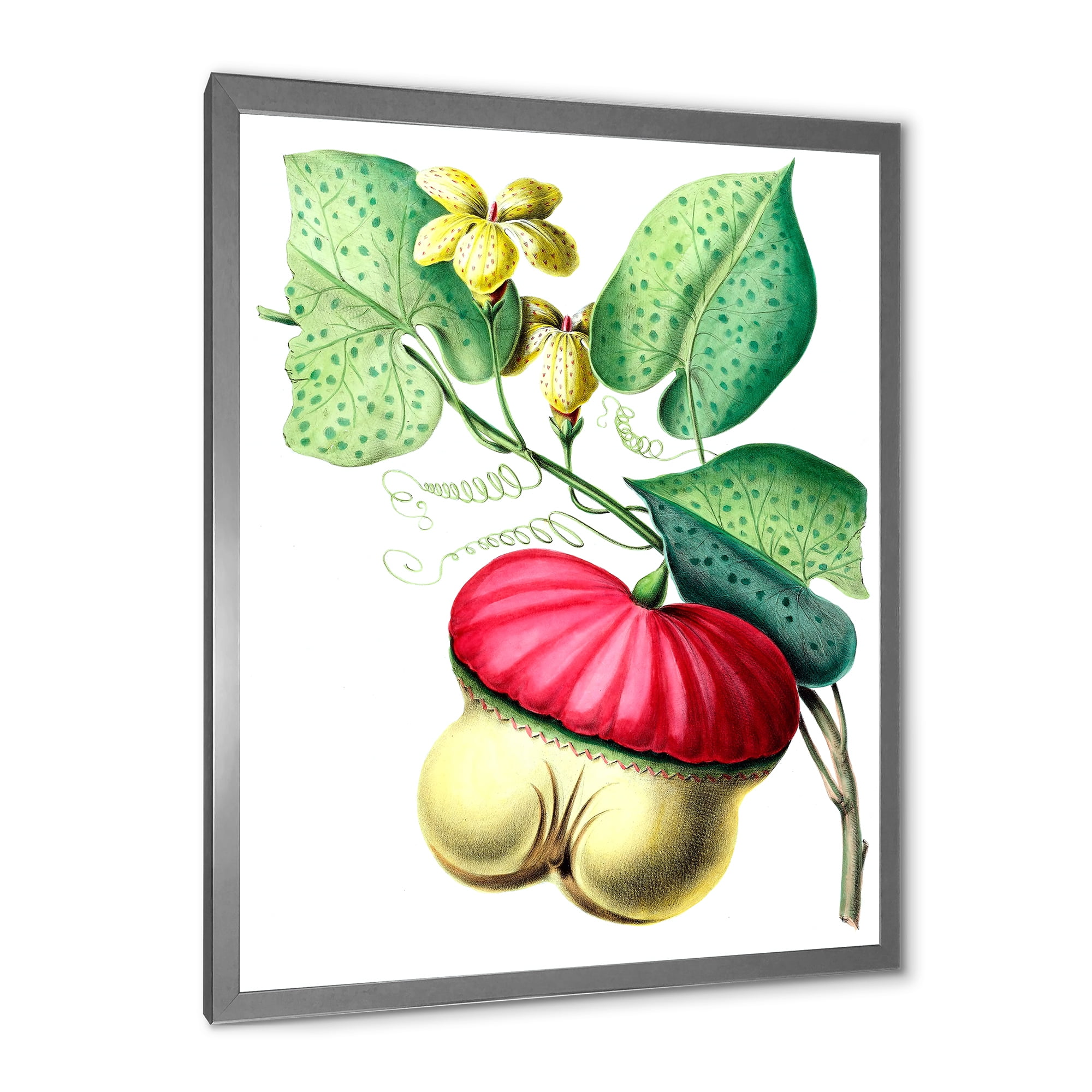 Designart 'American Vintage Flowers I' Traditional Framed Art Print