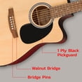 thumbnail image 6 of Fender FA Series Dreadnought Acoustic-Electric Guitar - Natural w/ Gig Bag, 6 of 9