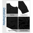 thumbnail image 6 of GENTS BLISS Henley Men Shirts Lightweight Long Sleeve Shirts for Men Crew Neck Casual Men T-shirts Striped Knit Shirts, 6 of 9